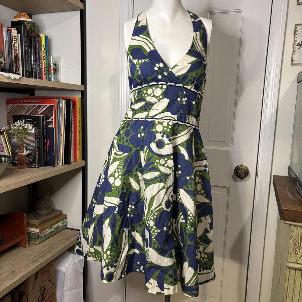 Lilly Pulitzer 2 Vtg Floral Midi Halter Dress